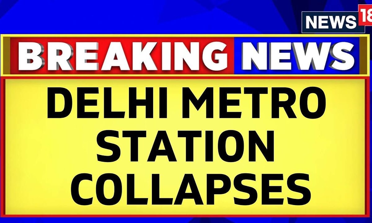 Delhi Metro News Today Part Of Delhi s Gokalpuri Metro Station