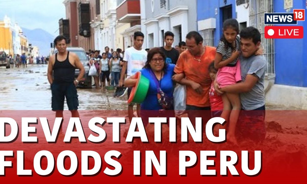 Peru Floods LIVE | Peruvians Struggle To Cross River Flooded By Rains ...