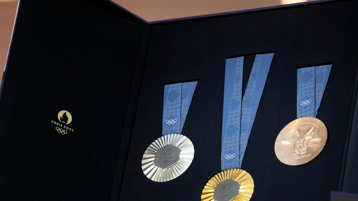 Piece of History Paris 2024 Medals Inlaid With Chunks of Eiffel Tower