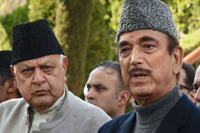 Ghulam Nabi Azad along with Farooq Abdullah