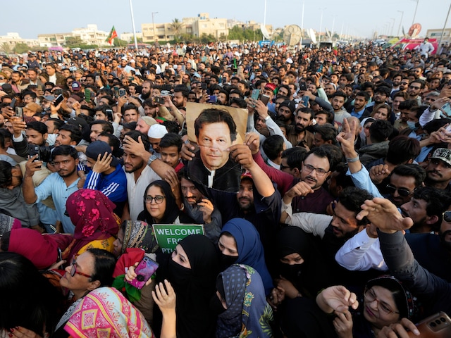 The protesters chanted slogans, demanding the restoration of their stolen mandate. (AP/File)
