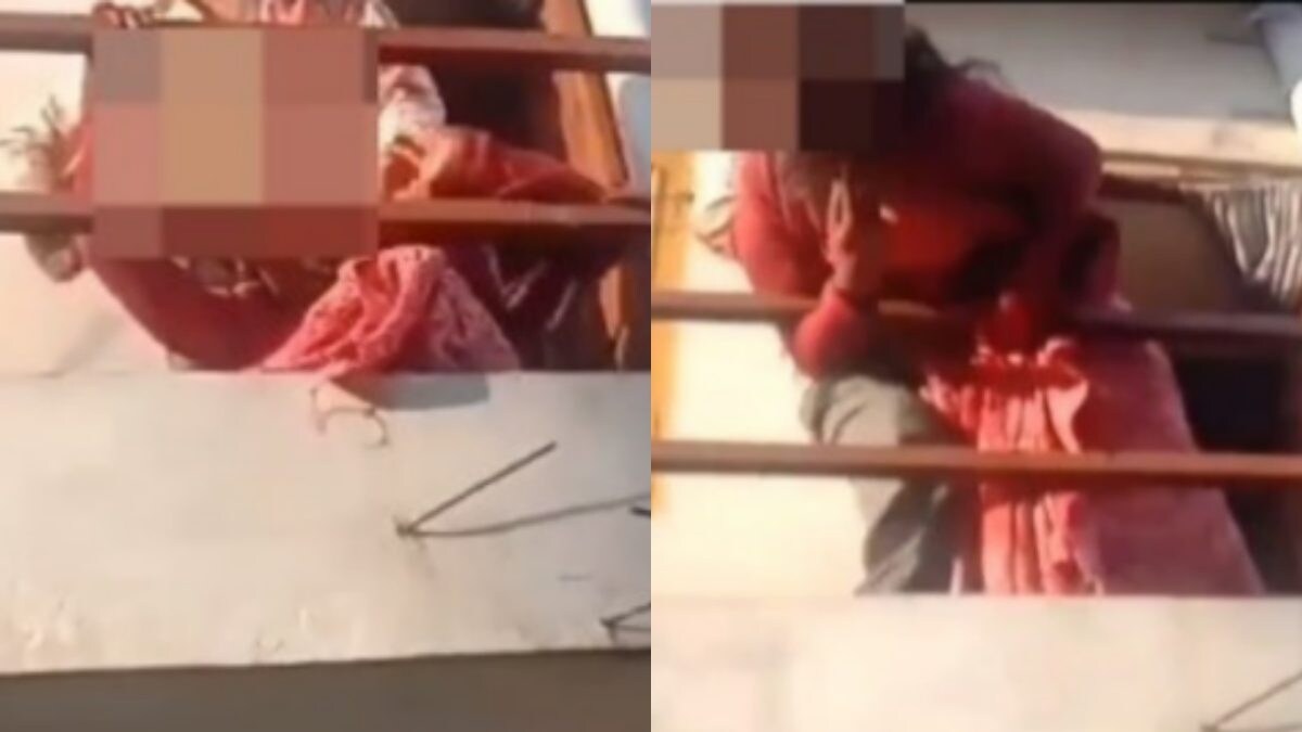 Woman Cheers As Her Husband Beats 1st Wife With Brick In Indore, Tries To Throw Her Off Balcony; Disturbing Video Surfaces sattaex.com