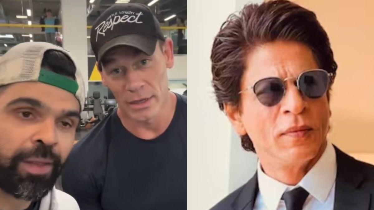 John Cena Drops Shah Rukh Khan's Photo After Singing Bholi Si Surat, Proves He's A Big SRK Fan; See Here - Vimarsana News