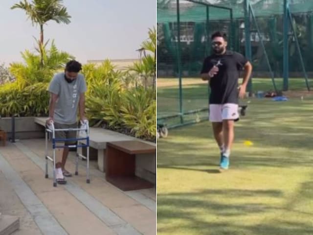 Rishabh Pant's recovery process kicks off with walk in the pool as  HEARTFELT video goes viral - WATCH - Sports News
