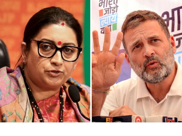 Smriti Irani took a dig at the Congress party for not fielding Rahul Gandhi from Amethi. (File images/X)