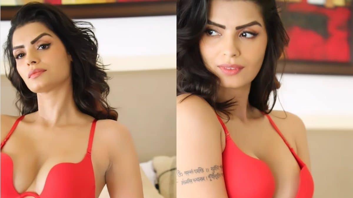 Sexy Sonali Raut Flaunts Ample Cleavage in Bold Red Bra; Hot Video