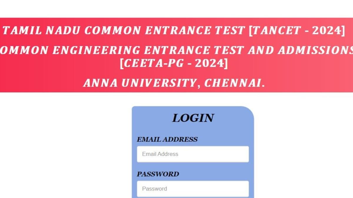TANCET 2024 Admit Card Released: Check Steps to Download, Direct Link - Vimarsana News