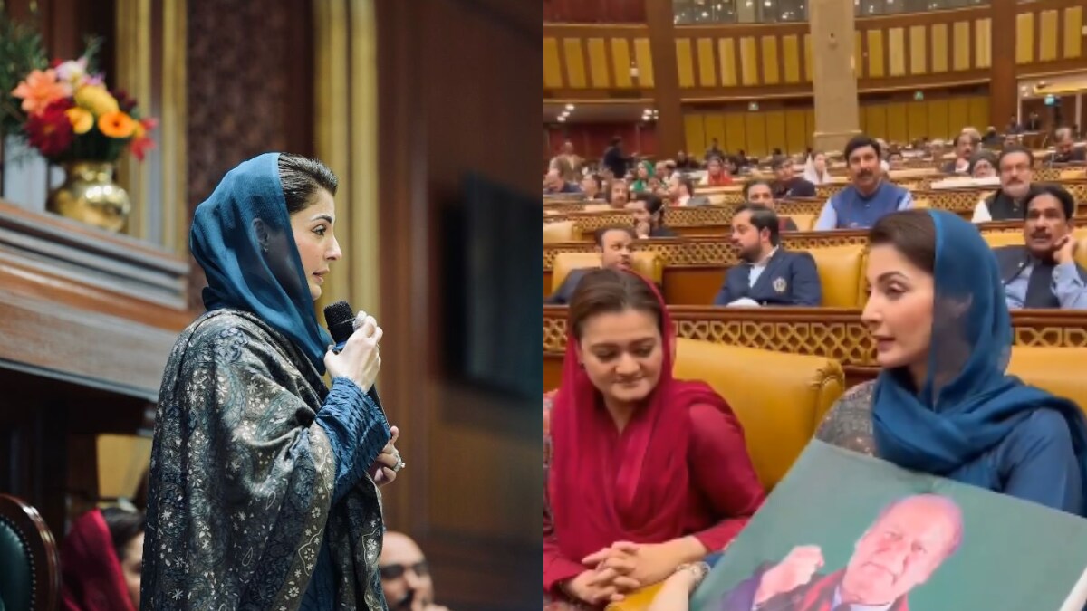 Watch | Nawaz Sharif's Daughter Maryam, PML-N Lawmakers Take Oath In Pak's Punjab Amid PTI Hooting - Vimarsana News