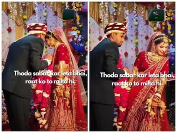 Man Shocks Everyone By Kissing His Bride In The Middle Of Varmala