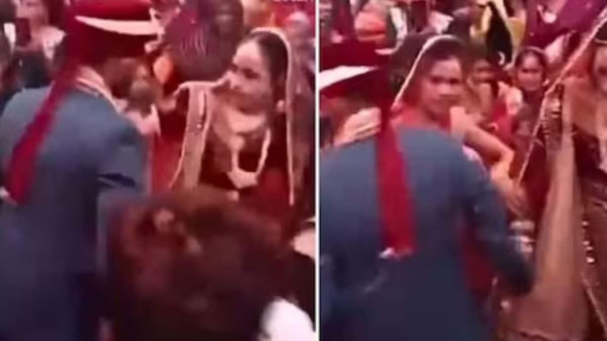 Groom Tries To Help Bride Get On Stage; What Happens Next Will Leave(02)