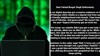 Pakistani Group Hacks Burger Singh's Website, Company Gives ROFL Reply - Vimarsana News
