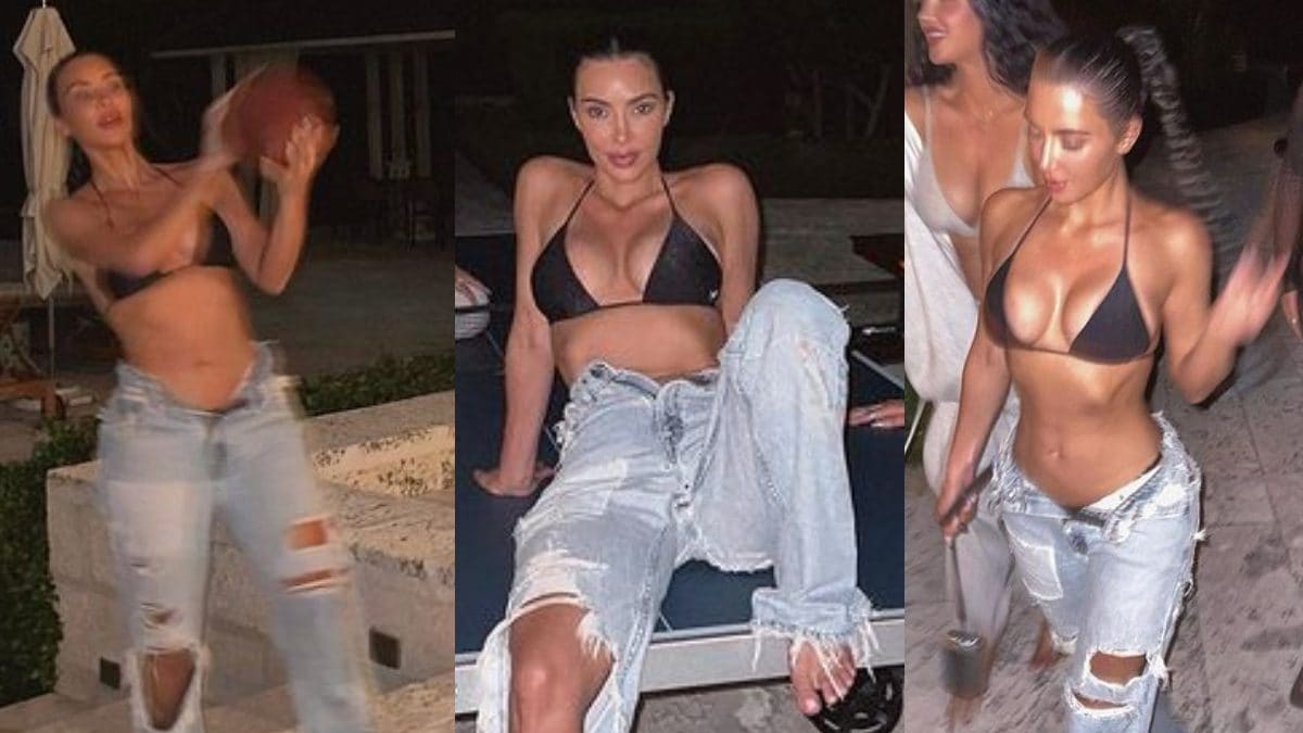 Kim Kardashian Looks Insanely Hot In a Sexy Black Prada Bralette And Skirt; See Pictures Kim Kardashian Looks Insanely Hot In a Sexy Black Prada Bralette And Skirt; See Pictures