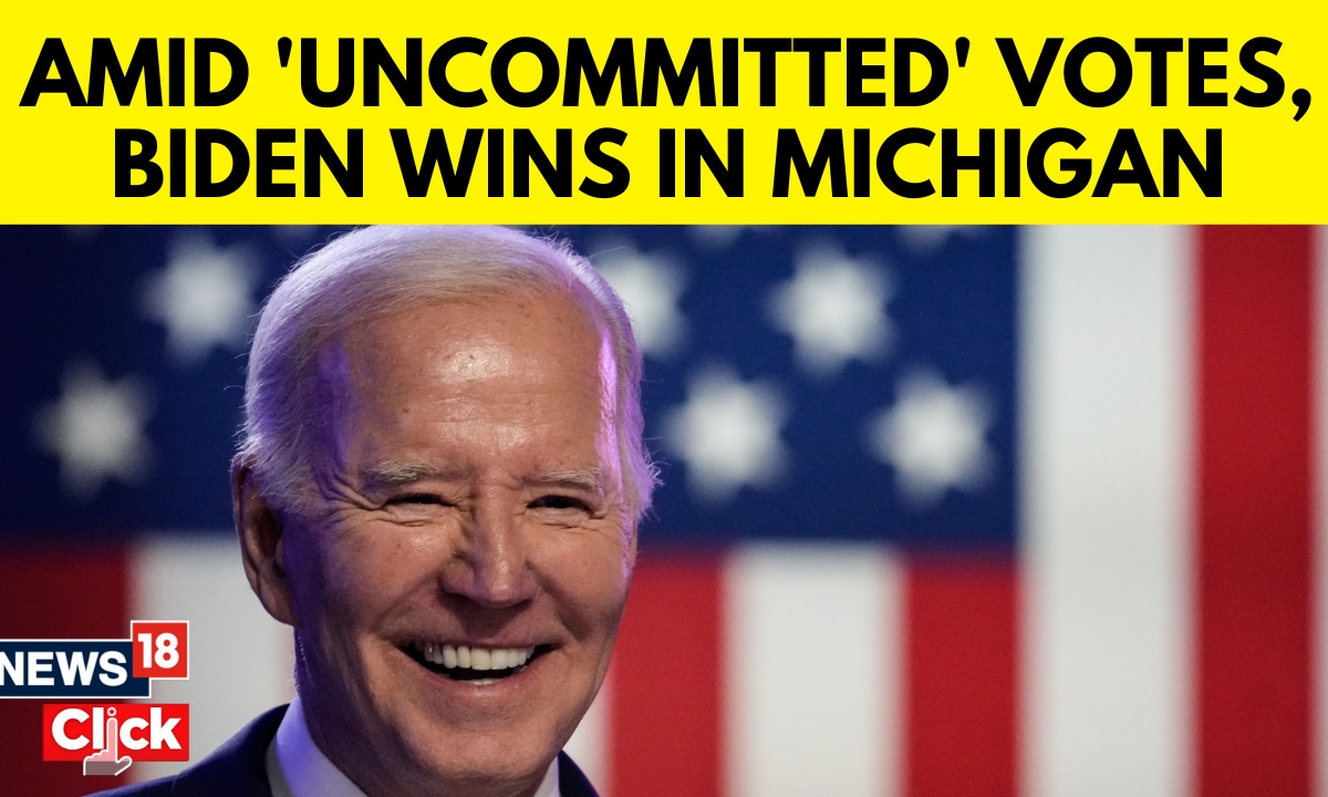 US President Joe Biden Wins Michigan Democratic Primary News18