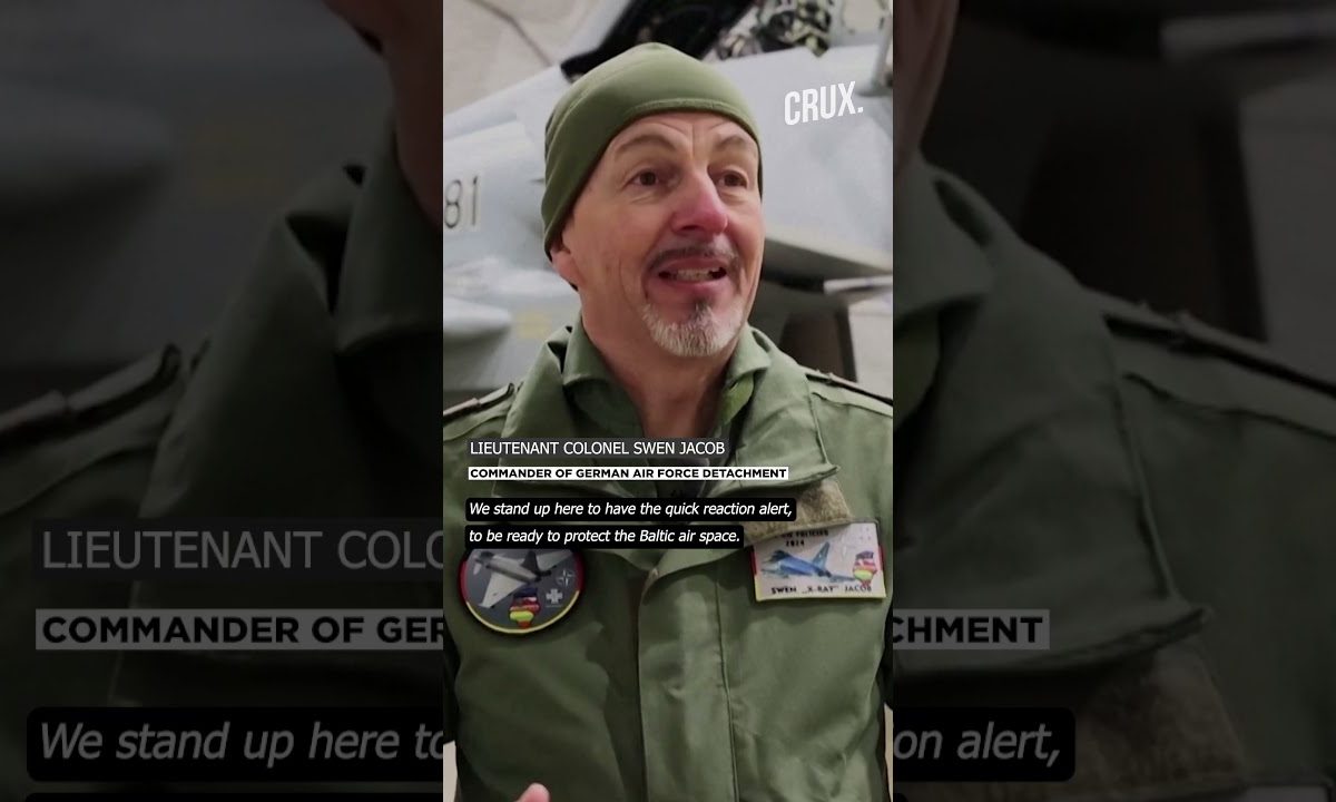 German Fighter Jets Begin Air Policing Duties In Latvia