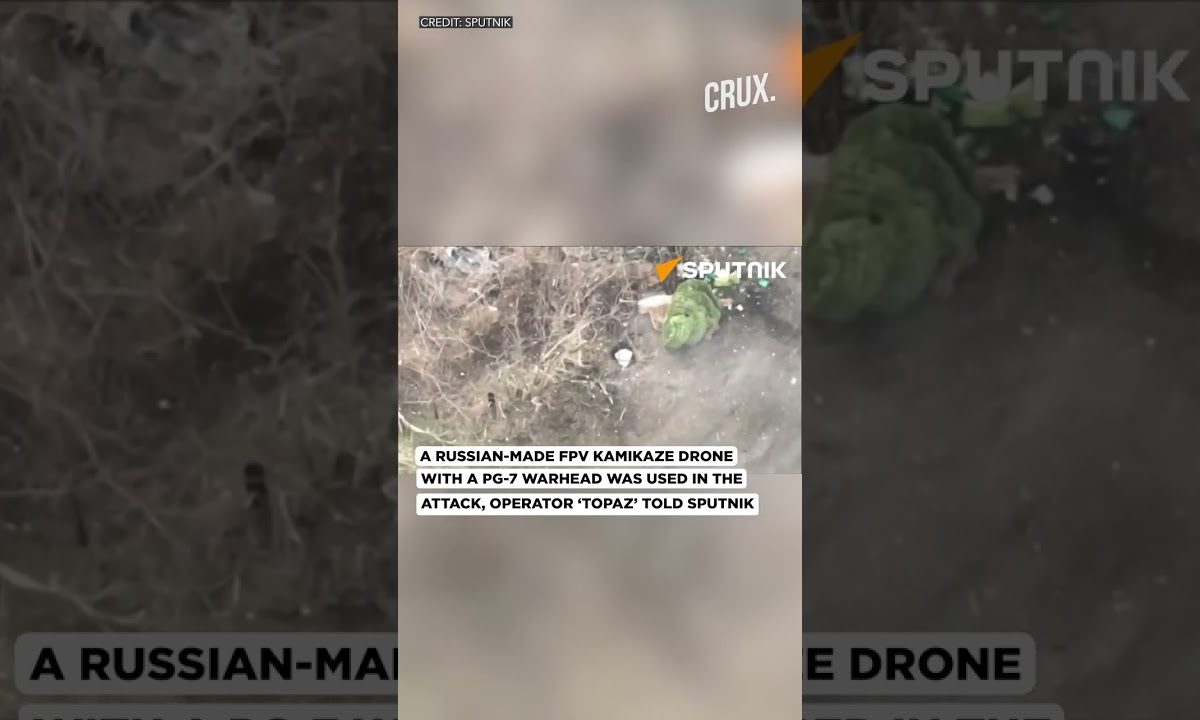 Russian Kamikaze Drone Destroys Ukrainian Starlink Station