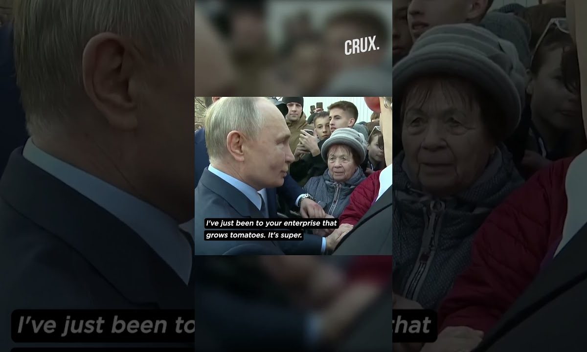 Putin Mobbed On Visit To Russian Stavropol Region