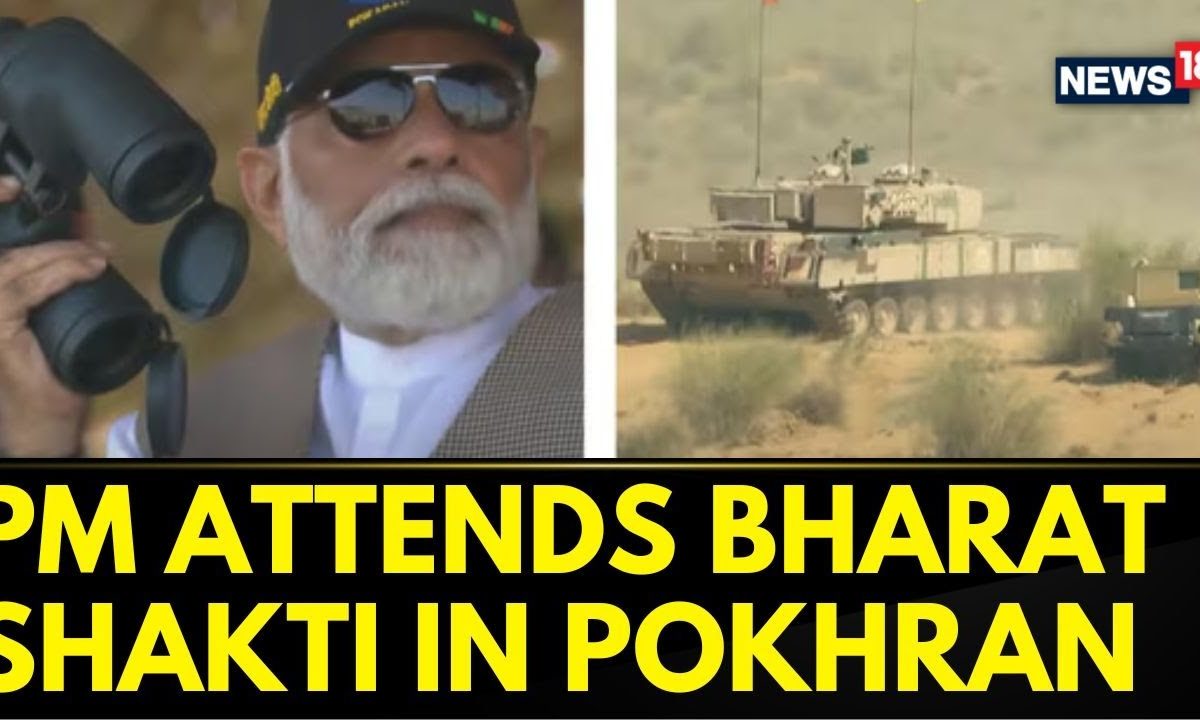 Pm Modi News Pm Narendra Modi Attends Exercise Bharat Shakti In Pokhran Rajasthan News18