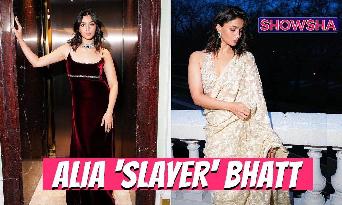 Alia Bhatt Doubles Down On Fashion For Hope Gala In London; Aces Vintage Saree & Velvet Gown Looks