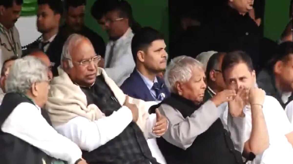 INDIA Bloc Leaders Meet in Bihar: Rahul, Kharge, Yechury Join Lalu And Tejashwi in Jan Vishwas Rally
