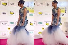 Jasmin Bhasin STRUGGLES to Walk in Fishtail Gown on Red Carpet, Gets Trolled; Video Goes Viral