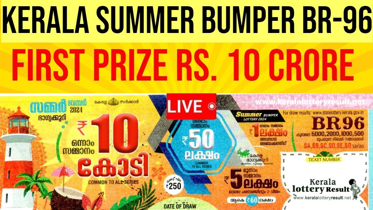 Kerala Lottery Result Today LIVE: Summer Bumper BR-96 WINNERS for March 27, 2024; First Prize Rs 10 Crore! sattaex.com