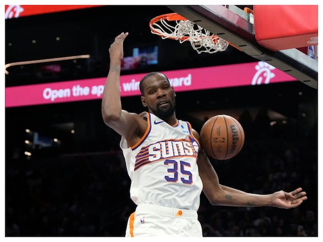 Kevin Durant Continues Climb up NBA Career Scoring List, Passes
