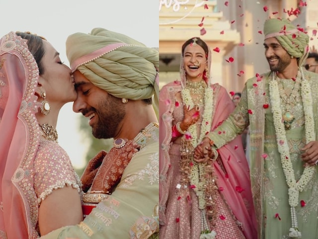 Kriti Kharbanda Kisses Pulkit Samrat, Duo Holds Hands In FIRST Pictures  From Their Wedding⁩ - News18