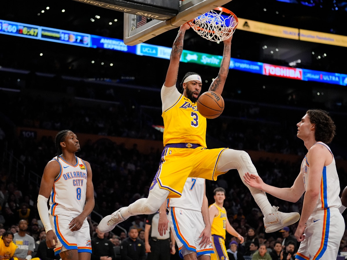 NBA: D'Angelo Russell, Anthony Davis Shine as Los Angeles Lakers Topple Top-Seed Oklahoma City Thunder - News18