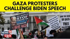 Gaza Ceasefire Protesters Challenge Joe Bidens Address