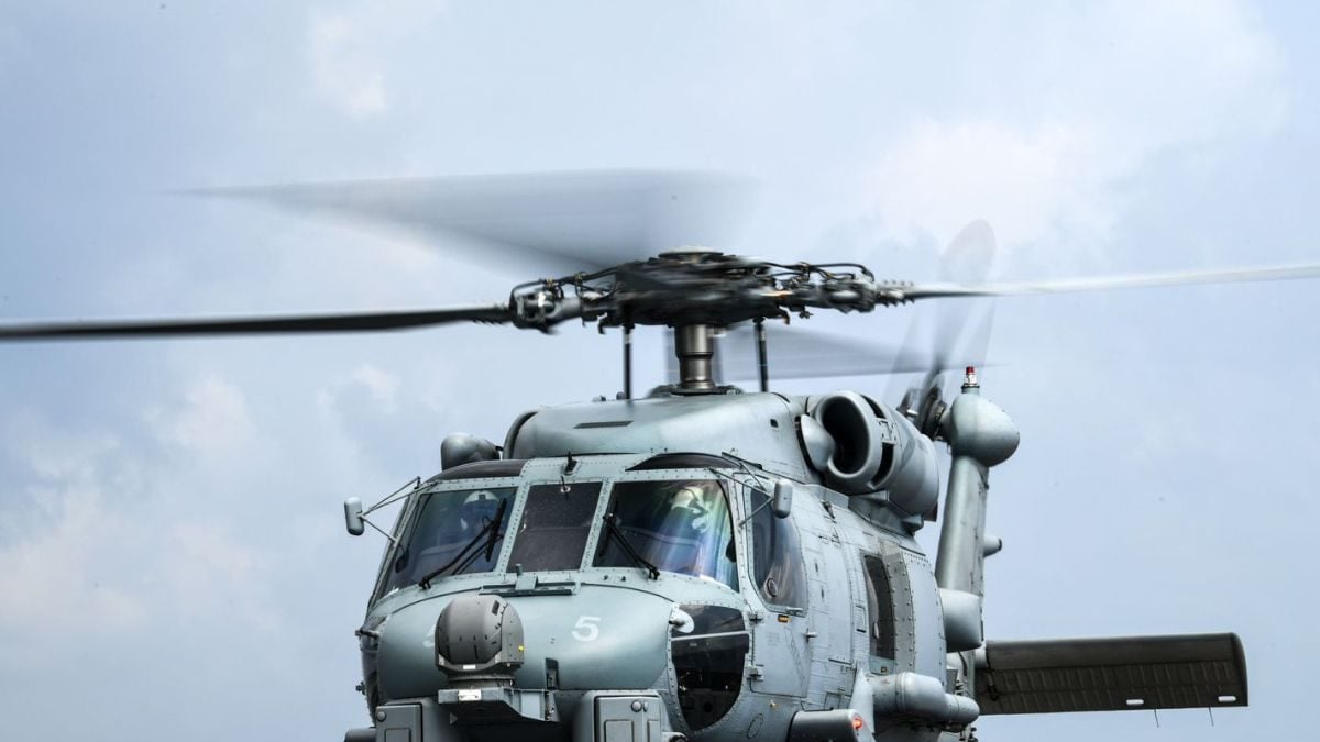 Indian Navy Commissions First Squadron of Submarine-hunting MH 60R Helicopter | India News - News18