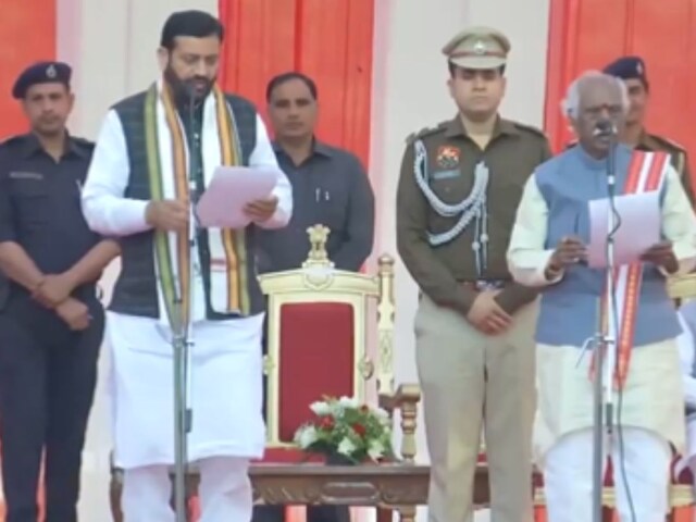 Nayab Saini Sworn In As Haryana Cm Takes Oath In Presence Of