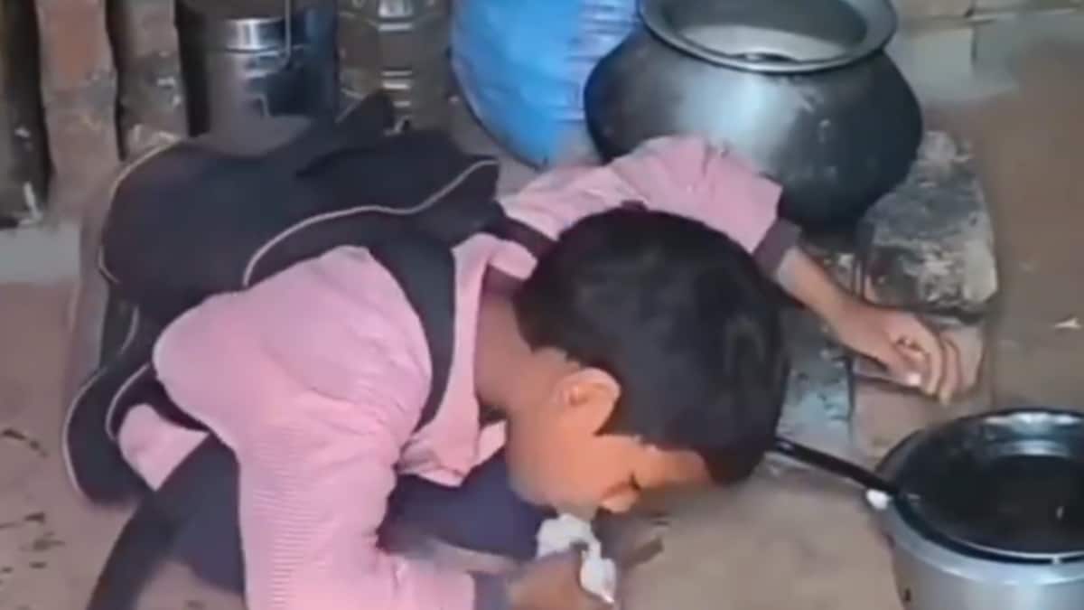 'Life Is Not Same For Everyone': Little Boy Eating Rice With Salt ...