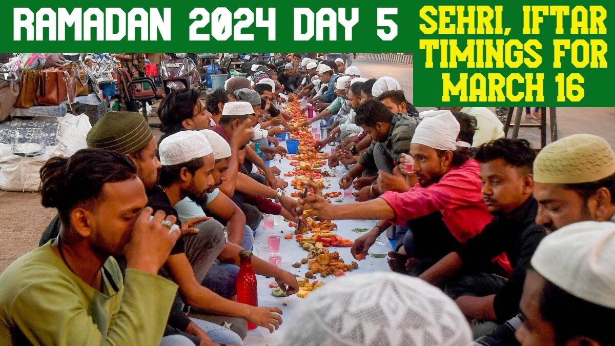 Ramadan 2024 Timetable: Ramzan Day 5 City-wise Sehri, Iftar Timings in India, and Wishes to Share