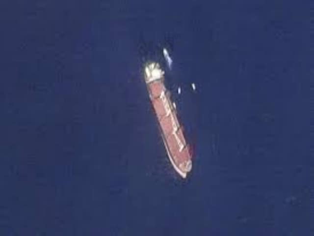 Aerial shot of Belize flagged ship, Rubymar. (File Image: AP)