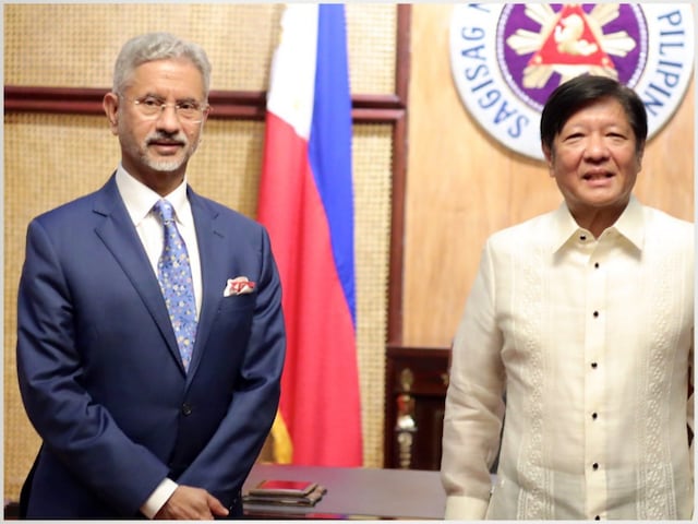 Union external affairs minister S Jaishankar with Philippine President Bongbong Marcos. (Image: X/S Jaishankar)