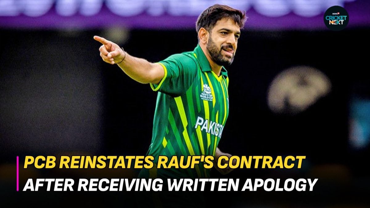 PCB Restores Haris Raufs Central Contract After Receiving Written ...