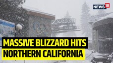 A massive blizzard is continuing to batter parts of California and Nevada in the western US