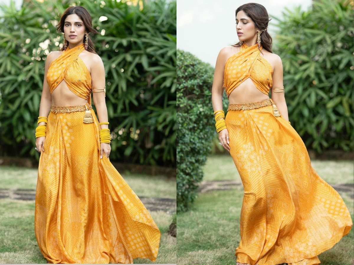 15 Gorgeous Haldi Outfits On Real Brides To Inspire You! – WedBook | Haldi  ceremony outfit, Indian bridal fashion, Indian bridal dress