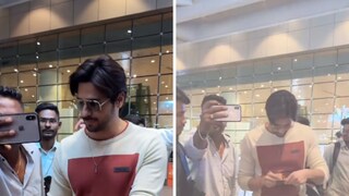 Sidharth Malhotra Gifts Yodha Comic To Little Fan At Mumbai Airport - WATCH - Vimarsana News