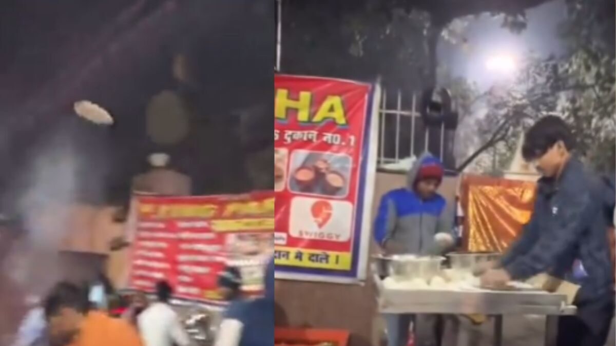 यो विक्रेताको आटा टसिङ कौशल अर्को स्तर हो;  हामीलाई विश्वास नगर्नुहोस्?  यो भिडियो हेर्नुहोस