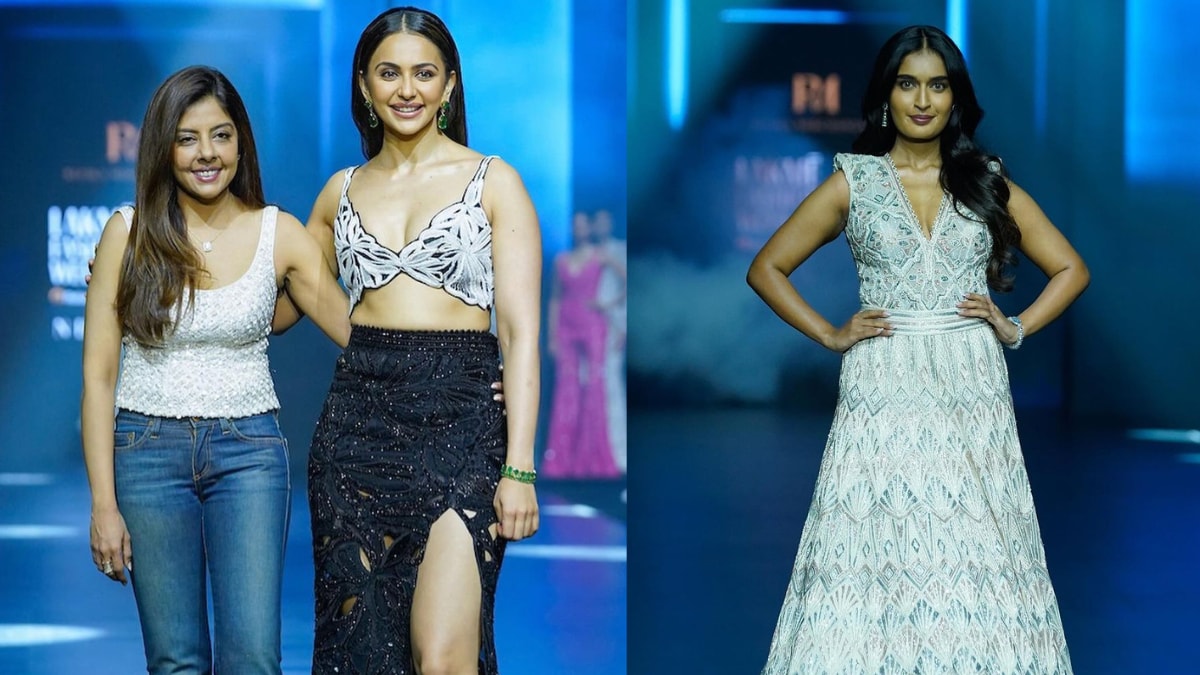 Rakul Preet Singh And Niharika NM Shine Bright In Ensembles From Ritika Mirchandani’s Transcendence Collection At Lakme Fashion Week 2024 Rakul Preet Singh And Niharika NM Shine Bright In Ensembles From Ritika Mirchandani’s Transcendence Collection At Lakme Fashion Week 2024