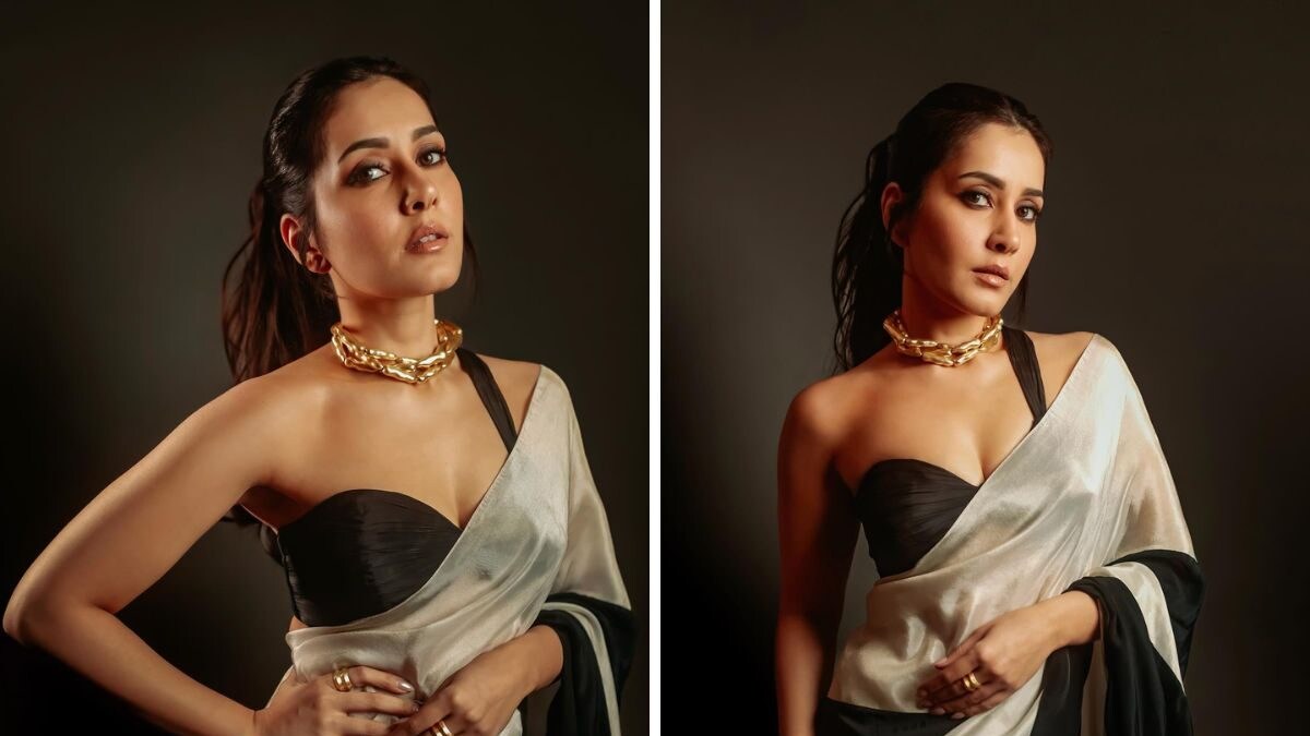 Raashii Khanna’s Alluring Silk Saree Look Is Perfect For Holi After-party