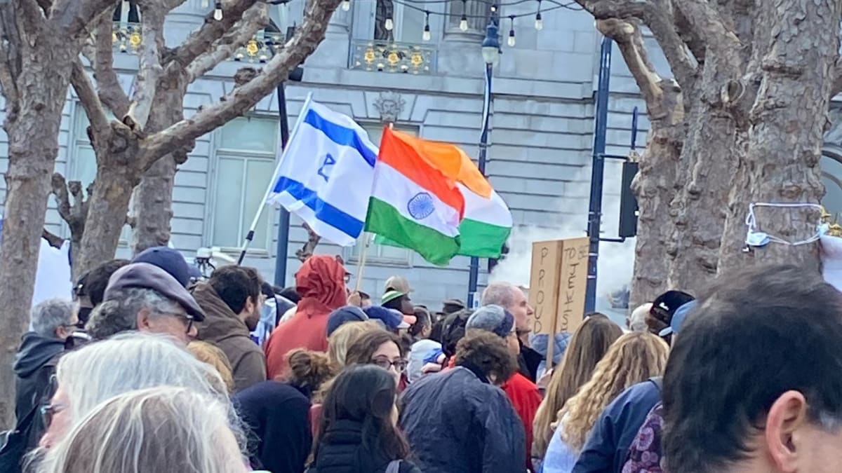 Watch: Indian Community In US Joins Unity March Against Antisemitism In San Francisco
