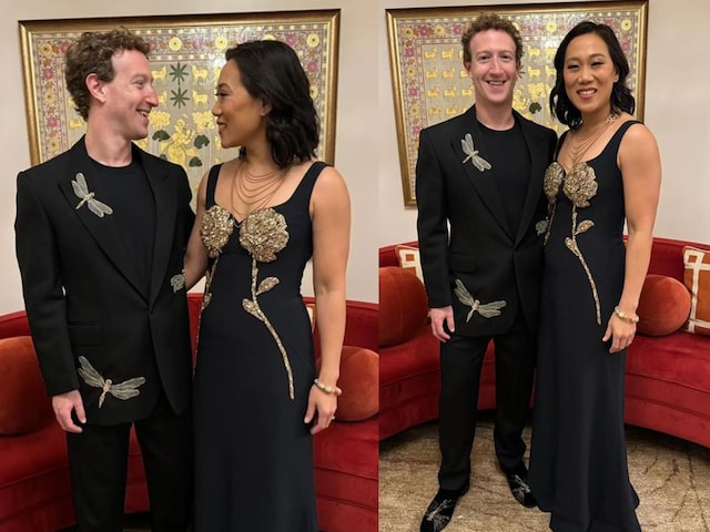 Mark Zuckerberg and Priscilla Chan graced the pre-wedding festivities of Anant Ambani and Radhika Merchant in Jamnagar, Gujarat today. (Images: Instagram)