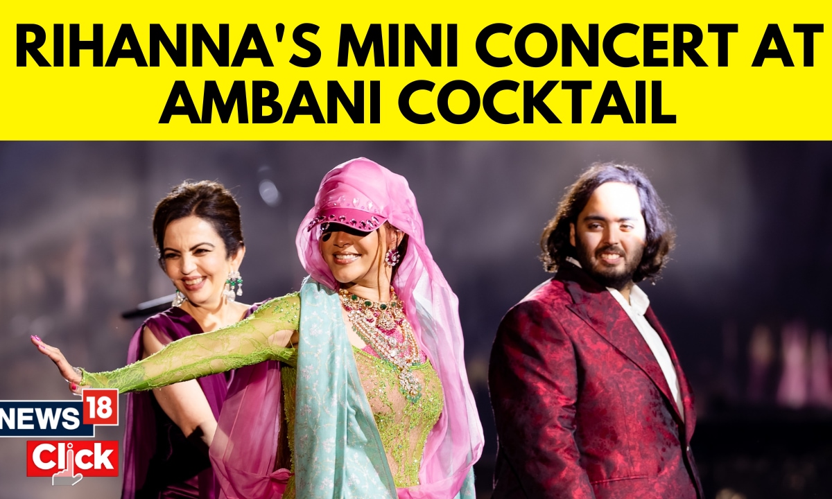 Rihannas Mini Concert At Ambani Cocktail