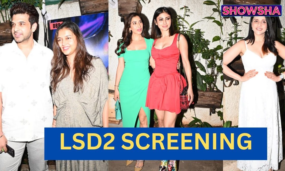 Mouni Roy, Mannara Chopra, Tejasswi Prakash & Karan Kundrra At Love Sex Aur Dhokha 2 Screening