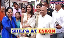Shilpa Shetty, Her Mom & Daughter Visit Eskon Temple To Offer Prayers & Seek Blessings | WATCH