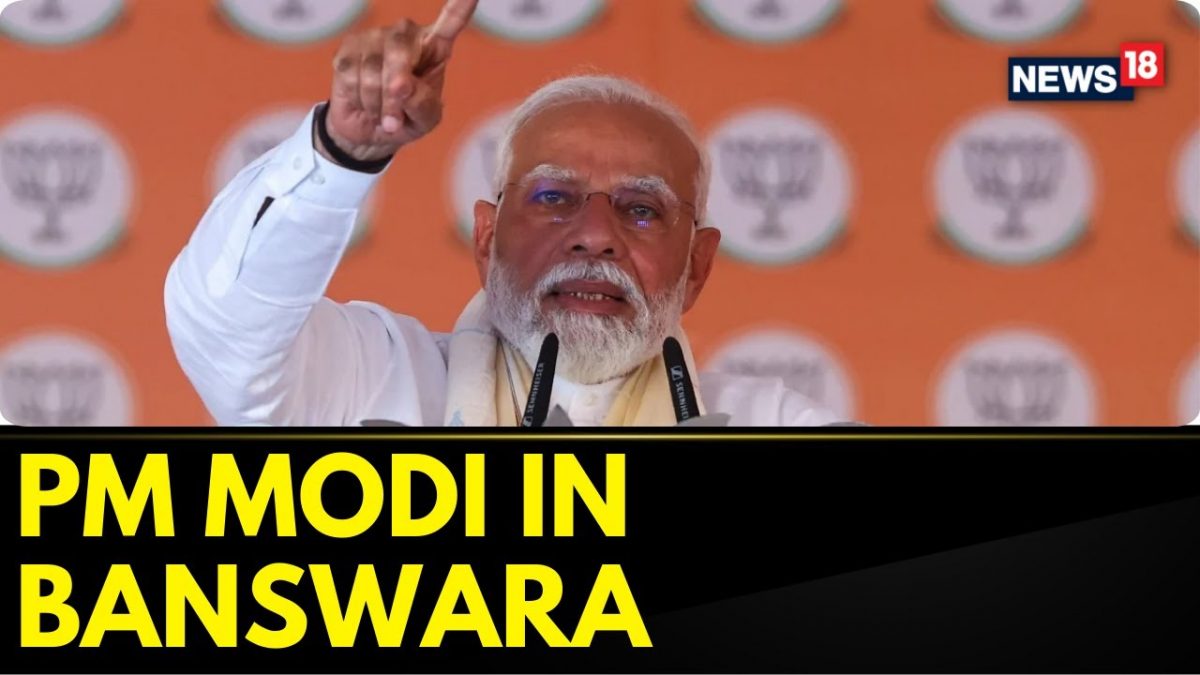 PM Modi Speech | Prime Minister Narendra Modi Reaches Banswara | LoK Sabha Election | News18 - News18