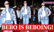 Kareena Kapoor Khan Nails Denim On Denim Trend As She Ups The Style Quotient While Traveling; WATCH