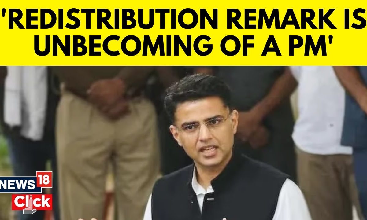 Congress leader Sachin Pilot Slams BJP After PM Modi's 'Re-distribution' Remarks | N18V | News18